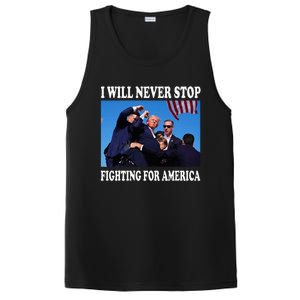 I Will Never Stop Fighting For America PosiCharge Competitor Tank