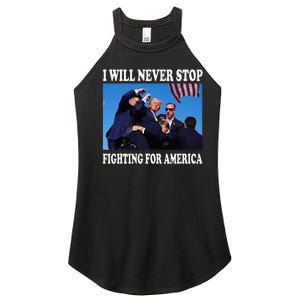 I Will Never Stop Fighting For America Women's Perfect Tri Rocker Tank