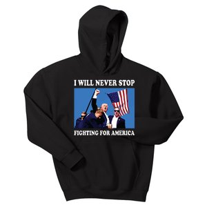 I Will Never Stop Kids Hoodie