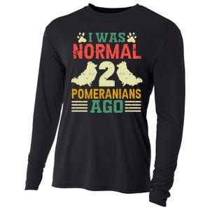 I Was Normal 2 Pomeranians Ago Cooling Performance Long Sleeve Crew