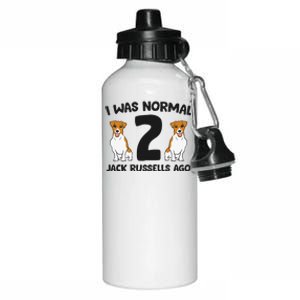 I Was Normal 2 Jack Russells Ago Funny Jack Russell Aluminum Water Bottle