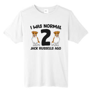 I Was Normal 2 Jack Russells Ago Funny Jack Russell Tall Fusion ChromaSoft Performance T-Shirt