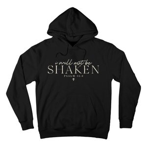 I Will Not Be Shaken Christian Minimal Hoodie