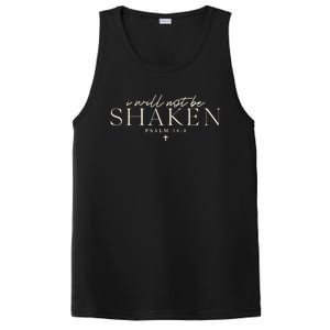 I Will Not Be Shaken Christian Minimal PosiCharge Competitor Tank