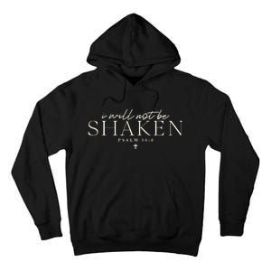 I Will Not Be Shaken Christian Minimal Tall Hoodie