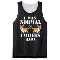 I Was Normal 2 Corgis Ago Mesh Reversible Basketball Jersey Tank