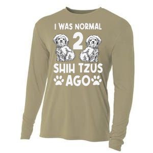 I Was Normal 2 Shih Tzus Ago Cooling Performance Long Sleeve Crew