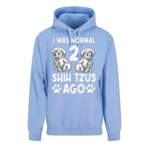 I Was Normal 2 Shih Tzus Ago Unisex Surf Hoodie