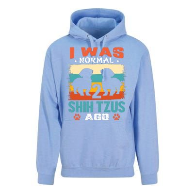 I Was Normal 2 Shih Tzus Ago Unisex Surf Hoodie