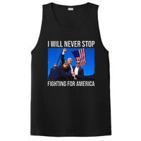 I Will Never Stop Fighting For America Trump Quote PosiCharge Competitor Tank