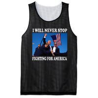 I Will Never Stop Fighting For America Mesh Reversible Basketball Jersey Tank