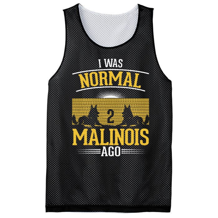 I Was Normal 2 Malinois Ago Belgian Malinois Mesh Reversible Basketball Jersey Tank