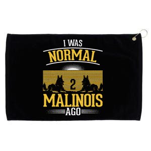 I Was Normal 2 Malinois Ago Belgian Malinois Grommeted Golf Towel