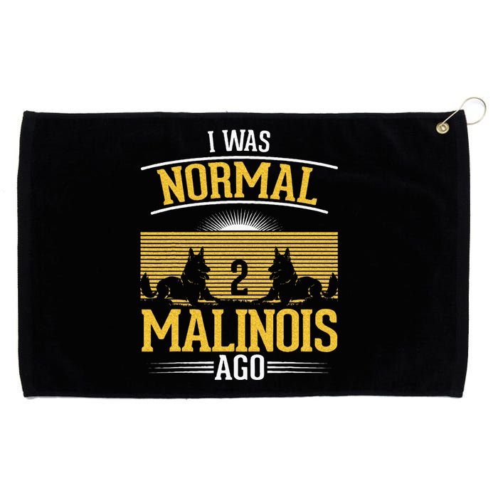 I Was Normal 2 Malinois Ago Belgian Malinois Grommeted Golf Towel