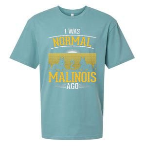 I Was Normal 2 Malinois Ago Belgian Malinois Sueded Cloud Jersey T-Shirt