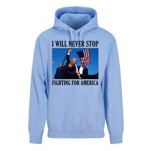 I Will Never Stop Fighting For America Unisex Surf Hoodie