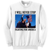 I Will Never Stop Fighting For America Sweatshirt