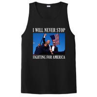 I Will Never Stop Fighting For America PosiCharge Competitor Tank