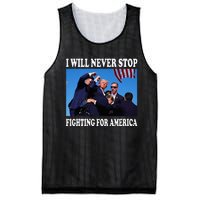 I Will Never Stop Fighting For America Mesh Reversible Basketball Jersey Tank