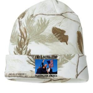 I Will Never Stop Fighting For America Kati Licensed 12" Camo Beanie