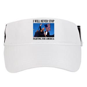 I Will Never Stop Fighting For America Adult Drive Performance Visor