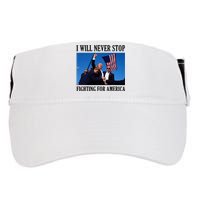 I Will Never Stop Fighting For America Adult Drive Performance Visor