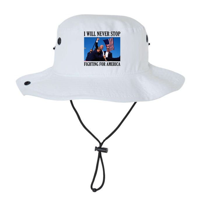 I Will Never Stop Fighting For America Legacy Cool Fit Booney Bucket Hat