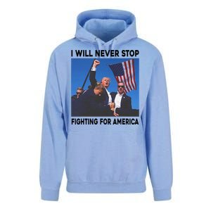 I Will Never Stop Fighting For America Unisex Surf Hoodie