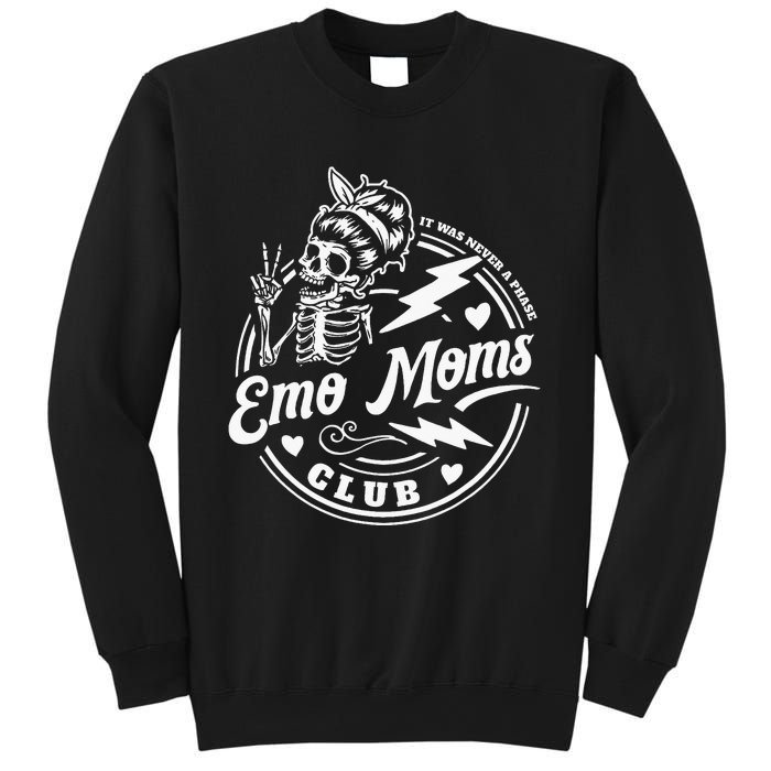 It Was Never A Phase Emo Moms Club Skeleton Sweatshirt