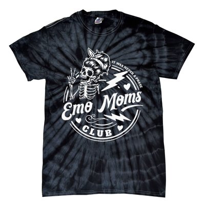 It Was Never A Phase Emo Moms Club Skeleton Tie-Dye T-Shirt