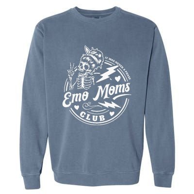 It Was Never A Phase Emo Moms Club Skeleton Garment-Dyed Sweatshirt