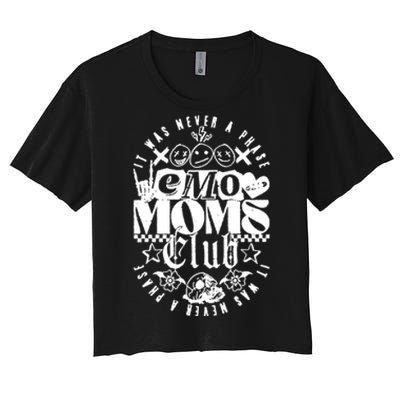 It Was Never A Phase Emo Moms Club Women's Crop Top Tee