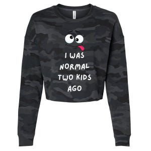 I Was Normal Two Ago Cropped Pullover Crew