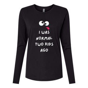 I Was Normal Two Ago Womens Cotton Relaxed Long Sleeve T-Shirt