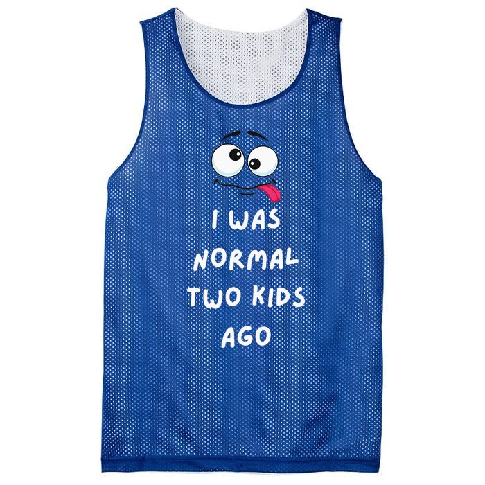 I Was Normal Two Ago Mesh Reversible Basketball Jersey Tank