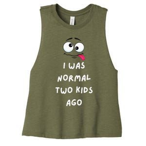 I Was Normal Two Ago Women's Racerback Cropped Tank