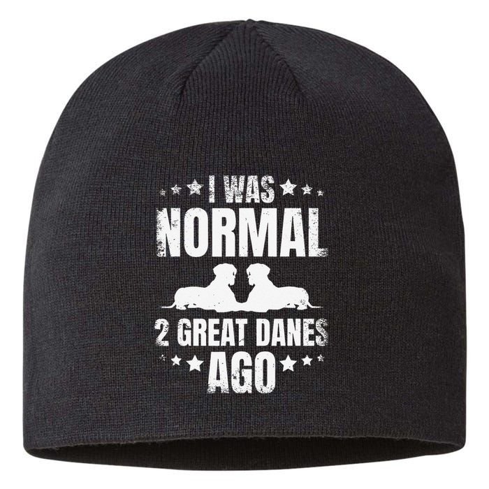 I Was Normal 2 Great Danes Ago for a Dane Lover Sustainable Beanie