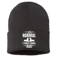 I Was Normal 2 Great Danes Ago for a Dane Lover Sustainable Knit Beanie