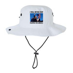 I Will Never Stop Fighting For America Legacy Cool Fit Booney Bucket Hat