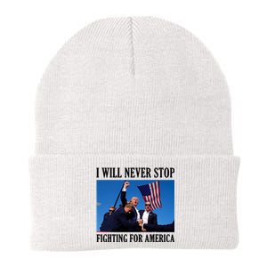 I Will Never Stop Fighting For America Knit Cap Winter Beanie