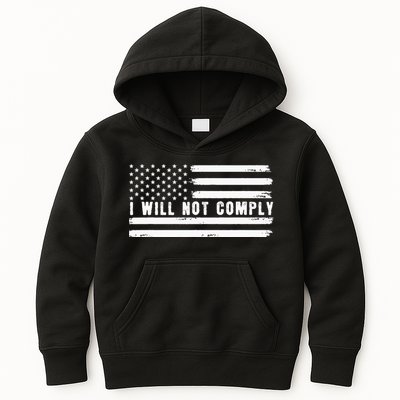 I Will Not Comply Kids Hoodie