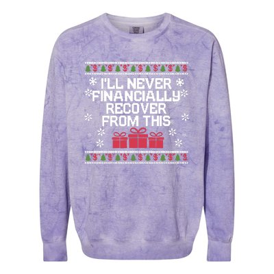 I Will Never Financially Recover From This Tacky Colorblast Crewneck Sweatshirt