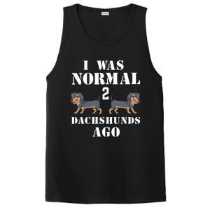 I Was Normal 2 Dachshunds Ago PosiCharge Competitor Tank