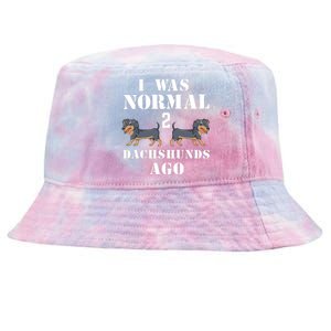 I Was Normal 2 Dachshunds Ago Tie-Dyed Bucket Hat