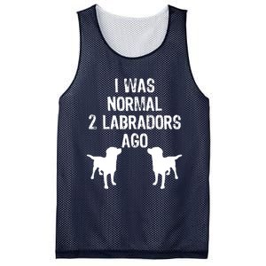 I Was Normal 2 Labradors Ago Funny Retriever T Mesh Reversible Basketball Jersey Tank