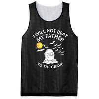 I Will Not Beat My Father To The Grave Halloween Mesh Reversible Basketball Jersey Tank