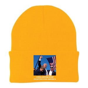 I Will Never Stop Fighting For America Knit Cap Winter Beanie