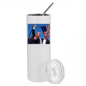 I Will Never Stop Fighting For America Stainless Steel Tumbler