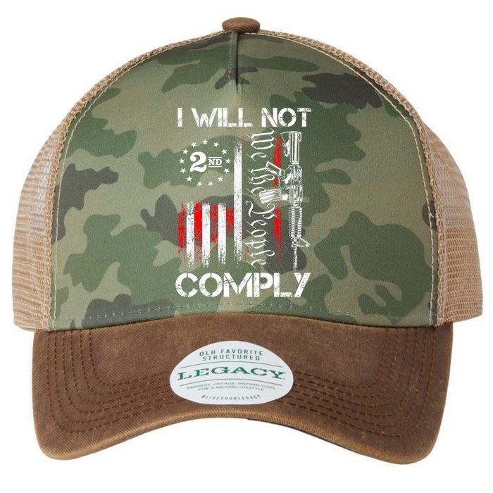 I Will Not Comply 2nd Amendment Gun Owner Legacy Tie Dye Trucker Hat