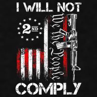 I Will Not Comply 2nd Amendment Gun Owner Ladies PosiCharge Tri-Blend Wicking Tank